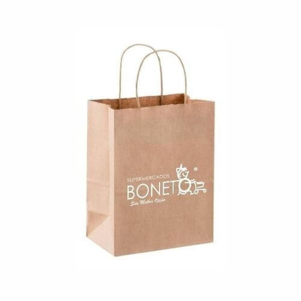 Sacola papel Kraft Personalizada Modelo M-NP088