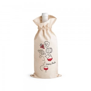 Sacola para garrafa 100% algodão JEROME-S92883